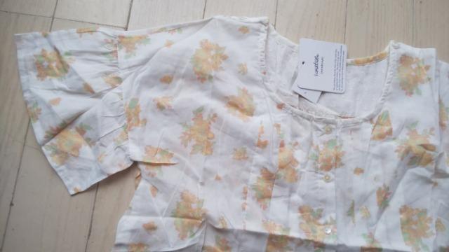 フリーサイズ★wordtrobe★花柄インド綿ブラウス★新品★送料無料 < 女性ファッション  フリーサイズ★wordtrobe★花柄インド綿ブラウス★新品★送料無料 < 女性ファッションの