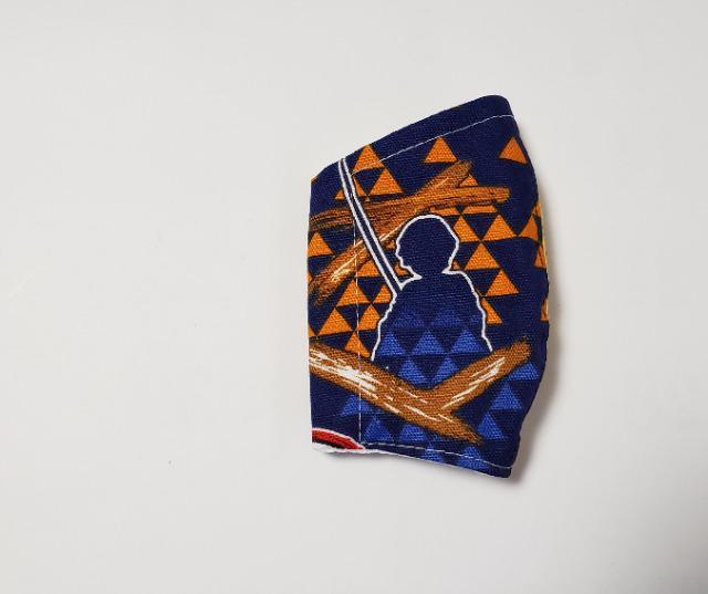 XS8夏★ 【ラスト】柔らかい 接触冷感立体マスク 鬼滅の刃 善逸(*^^*)ハンドメイド < 女性ファッション  XS8夏★ 【ラスト】柔らかい 接触冷感立体マスク 鬼滅の刃 善逸(*^^*)ハンドメイド  < 女性ファッションの