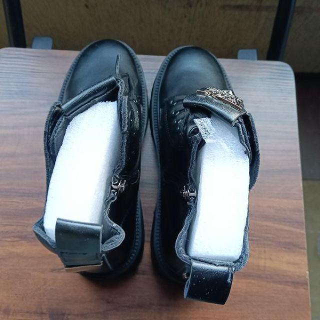 新品 22cm レディース ブーツ ブラック 厚底 シューズ ショートブーツ < 女性ファッション 新品 22cm レディース ブーツ ブラック 厚底 シューズ ショートブーツ < 女性ファッションの