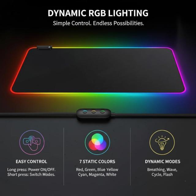 �y��RGB�Q�[�~���O�}�E�X�p�b�h�z�@��LED�C���~�l�[�V�����p�b�h��  �� PC�{��/���Ӌ@��� 