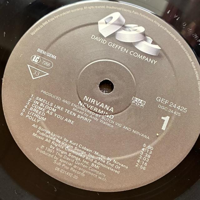 Nirvana ニルヴァーナ "Nevermind" Vinyl オリジナルLP 92年 中古アナログレコード ネヴァーマインド < CD/DVD/ビデオ Nirvana ニルヴァーナ "Nevermind" Vinyl オリジナルLP 92年 中古アナログレコード ネヴァーマインド < CD/DVD/ビデオの