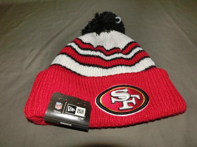 USA購入 NEWERA製 NFL【SanFrancisco49ers】ロゴ刺繍ニットCAP < 男性ファッション  USA購入 NEWERA製 NFL【SanFrancisco49ers】ロゴ刺繍ニットCAP < 男性ファッションの