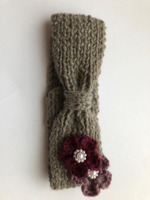 ハンドメイド ヘアバンド ウール100% SM2好き axes好き 茶灰 < 女性ファッション  ハンドメイド ヘアバンド ウール100% SM2好き axes好き 茶灰 < 女性ファッションの