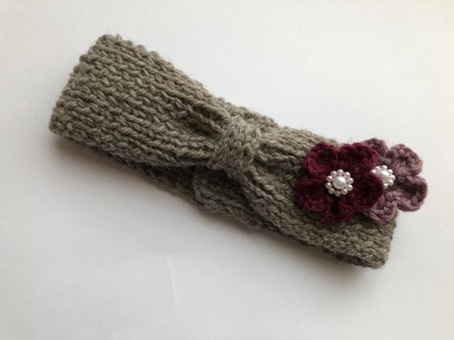 ハンドメイド ヘアバンド ウール100% SM2好き axes好き 茶灰 < 女性ファッション  ハンドメイド ヘアバンド ウール100% SM2好き axes好き 茶灰 < 女性ファッションの