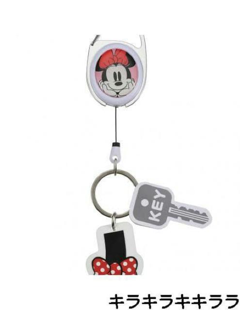 《New》ミニーマウス★直接手で触れずドアの開閉*エレベーターの操作等ができる・リール付タッチレスキーチェーン < 女性ファッション 《New》ミニーマウス★直接手で触れずドアの開閉*エレベーターの操作等ができる・リール付タッチレスキーチェーン < 女性ファッションの