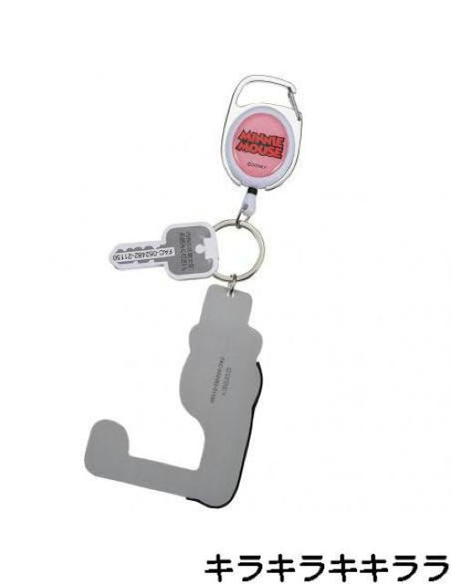 《New》ミニーマウス★直接手で触れずドアの開閉*エレベーターの操作等ができる・リール付タッチレスキーチェーン < 女性ファッション 《New》ミニーマウス★直接手で触れずドアの開閉*エレベーターの操作等ができる・リール付タッチレスキーチェーン < 女性ファッションの