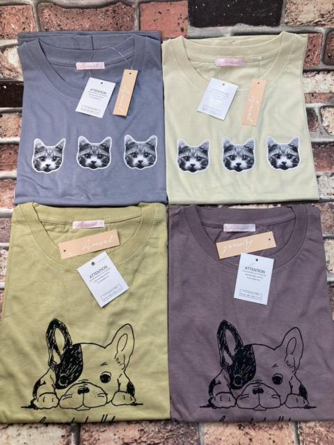 送料無料!綿100%でサラッと快適! 【Ansel】アニマルプリント 半袖 ゆったりTシャツ(画像から)1枚 < 女性ファッション  送料無料!綿100%でサラッと快適! 【Ansel】アニマルプリント 半袖 ゆったりTシャツ(画像から)1枚 < 女性ファッションの