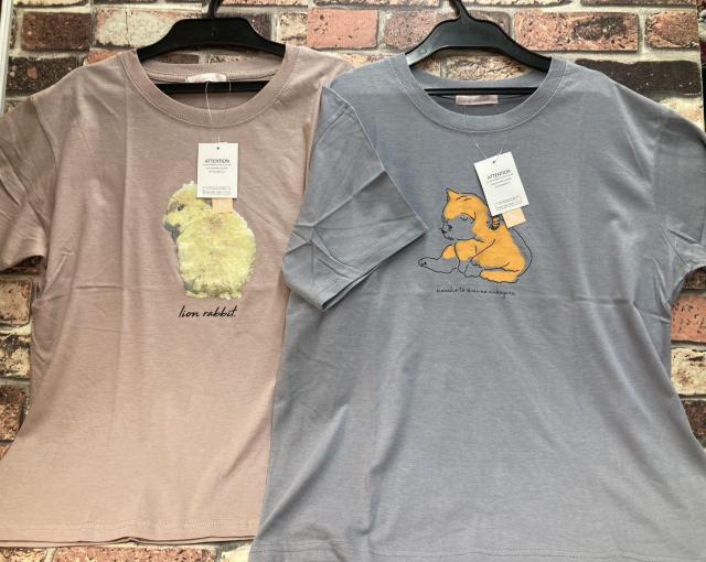 送料無料!綿100%でサラッと快適! 【Ansel】アニマルプリント 半袖 ゆったりTシャツ(画像から)1枚 < 女性ファッション  送料無料!綿100%でサラッと快適! 【Ansel】アニマルプリント 半袖 ゆったりTシャツ(画像から)1枚 < 女性ファッションの