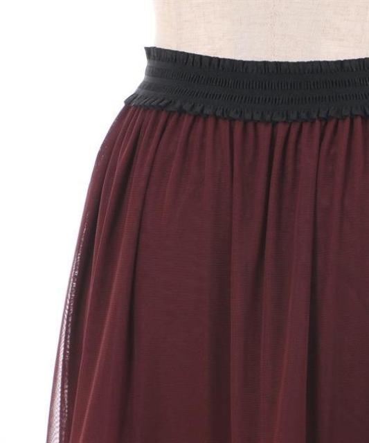 送料無料! 新品未使用未開封 アクシーズファム シフォンローズチュールスカート(ワイン) < 女性ファッション  送料無料! 新品未使用未開封 アクシーズファム シフォンローズチュールスカート(ワイン) < 女性ファッションの