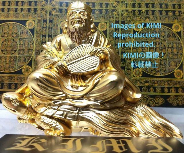 寿老人 金メッキ/24金 名仏師 牧田秀雲 原型 仏像 置物 仏教美術 七福神 < インテリア/ライフ  寿老人 金メッキ/24金 名仏師 牧田秀雲 原型 仏像 置物 仏教美術 七福神 < インテリア/ライフの