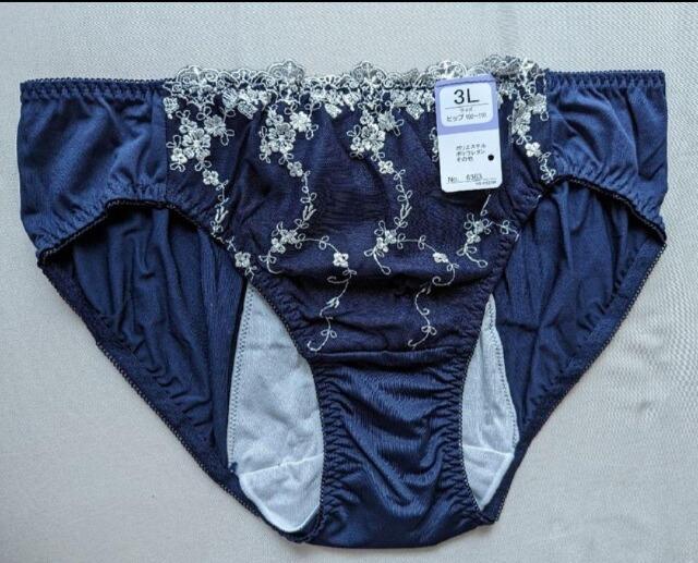 3L★フロント刺繍サニタリーショーツ★夜用★ネイビー★新品★送料無料 < 女性ファッション  3L★フロント刺繍サニタリーショーツ★夜用★ネイビー★新品★送料無料 < 女性ファッションの