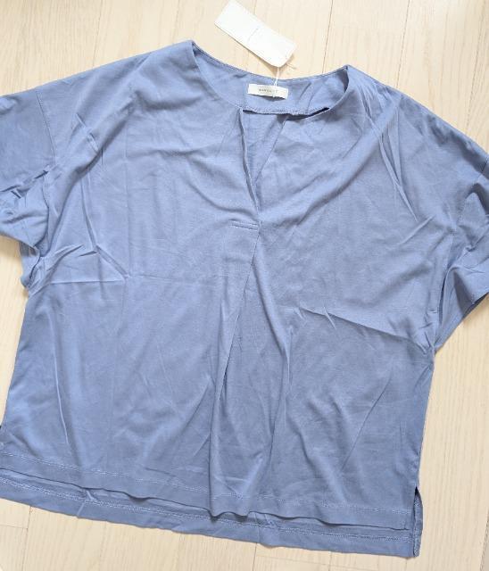 3L★NAUW CLOSET★汗じみしにくいキーネックカットソー★新品★送料無料 < 女性ファッション  3L★NAUW CLOSET★汗じみしにくいキーネックカットソー★新品★送料無料 < 女性ファッションの