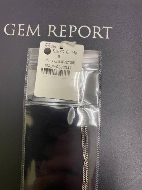 【新品未使用】鑑別書付 天然ダイヤモンド クロスネックレス K18WG 53cm ラウンドブリリアントカット < 女性アクセサリー/時計 【新品未使用】鑑別書付 天然ダイヤモンド クロスネックレス K18WG 53cm ラウンドブリリアントカット < 女性アクセサリー/時計の