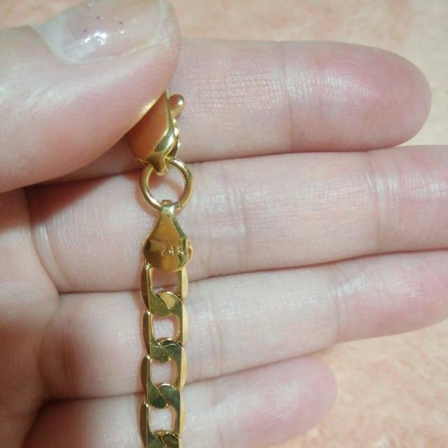 遺品整理 24k刻印あり ゴールドネックレス メンズ レディース チェーン < 男性アクセサリー/時計 遺品整理 24k刻印あり ゴールドネックレス メンズ レディース チェーン < 男性アクセサリー/時計の