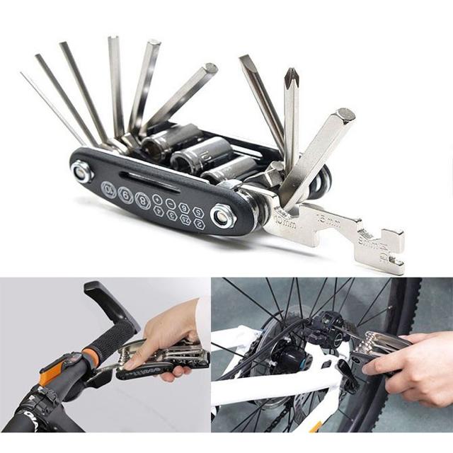 自転車工具 自転車修理セット16 in 1 マルチツール 六角レンチ < レジャー/スポーツ 自転車工具 自転車修理セット16 in 1 マルチツール 六角レンチ < レジャー/スポーツの