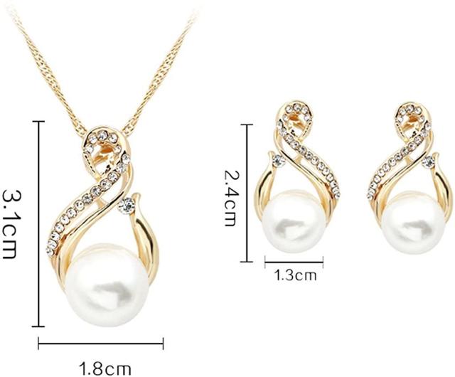 人工パールクリスタルストーンペンダントネックレスピアス!。  < 女性アクセサリー/時計  人工パールクリスタルストーンペンダントネックレスピアス!。  < 女性アクセサリー/時計の