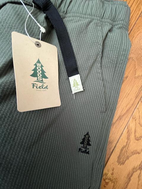 4Lサイズ!高貴紳士的!ブランド品!WOODS FieId!クライミングベルト付き!サラッと着心地!サッカー素材!7分丈パンツ! < 男性ファッション  4Lサイズ!高貴紳士的!ブランド品!WOODS FieId!クライミングベルト付き!サラッと着心地!サッカー素材!7分丈パンツ! < 男性ファッションの