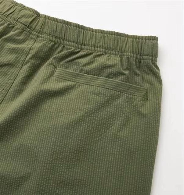 4Lサイズ!高貴紳士的!ブランド品!WOODS FieId!クライミングベルト付き!サラッと着心地!サッカー素材!7分丈パンツ! < 男性ファッション  4Lサイズ!高貴紳士的!ブランド品!WOODS FieId!クライミングベルト付き!サラッと着心地!サッカー素材!7分丈パンツ! < 男性ファッションの