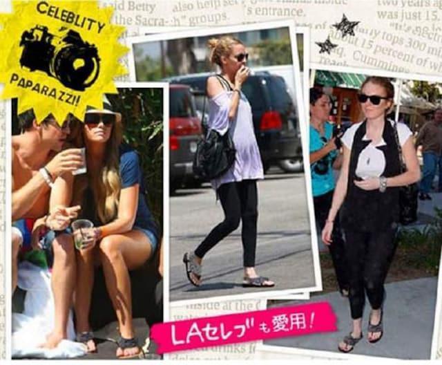 海外セレブ愛用 ぺたんこサンダル < 女性ファッション  海外セレブ愛用 ぺたんこサンダル < 女性ファッションの