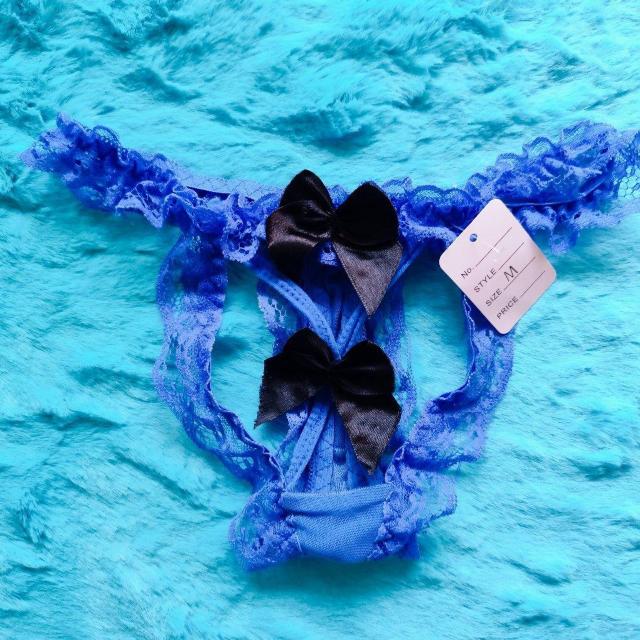 激エロカワッ。。サテンリボン&肌魅せッ。。レースフリルパンティー。。。ショーツ。。。ブルー。。。 < 女性ファッション  激エロカワッ。。サテンリボン&肌魅せッ。。レースフリルパンティー。。。ショーツ。。。ブルー。。。  < 女性ファッションの