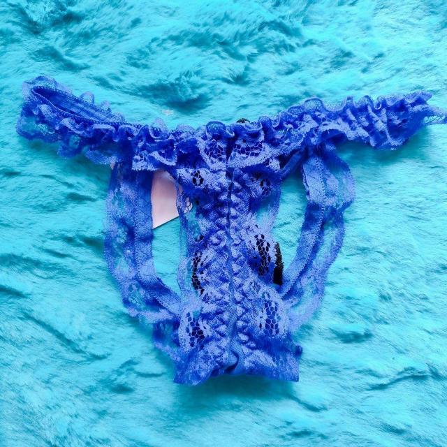 激エロカワッ。。サテンリボン&肌魅せッ。。レースフリルパンティー。。。ショーツ。。。ブルー。。。 < 女性ファッション  激エロカワッ。。サテンリボン&肌魅せッ。。レースフリルパンティー。。。ショーツ。。。ブルー。。。 < 女性ファッションの