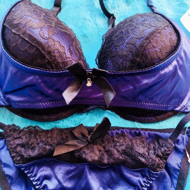 エロcool.。。F80×LLツルツルサテン。。リフトアップブラジャー&ショーツセット。。グラマー大きいサイズブルー系青 < 女性ファッション  エロcool.。。F80×LLツルツルサテン。。リフトアップブラジャー&ショーツセット。。グラマー大きいサイズブルー系青 < 女性ファッションの