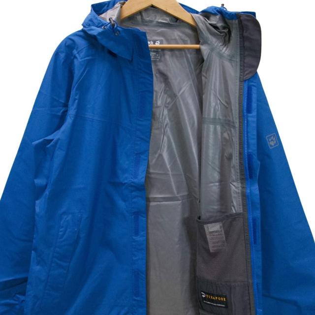 即買☆ジャックウルフスキン CB/XLサイズ マウンテンジャケット 送料無料 ブルー 青 防水 防風 透湿 < 男性ファッション 即買☆ジャックウルフスキン CB/XLサイズ マウンテンジャケット 送料無料 ブルー 青 防水 防風 透湿 < 男性ファッションの