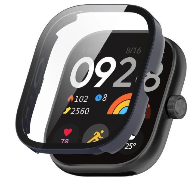 Xiaomi Redmi Watch 4 �K���X �ی� �P�[�X �l�C�r�[ �J�o�[ �t�B���� ���� �ی� �n�[�h�P�[�X �V���I�~  �� �Ɠd/AV�� 