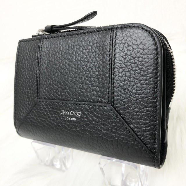 �y���s�zJIMMY CHOO �W�~�[�`���E ��܂���z �_�C�������h �R���p�N�g �E�H���b�g L���t�@�X�i�[ �u���b�N ���U�[  �� �u�����h�� 