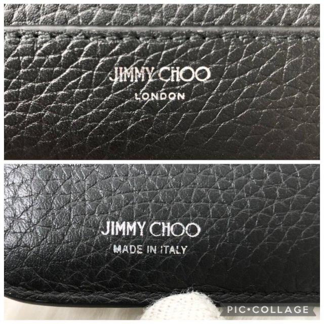 �y���s�zJIMMY CHOO �W�~�[�`���E ��܂���z �_�C�������h �R���p�N�g �E�H���b�g L���t�@�X�i�[ �u���b�N ���U�[ �� �u�����h�� 