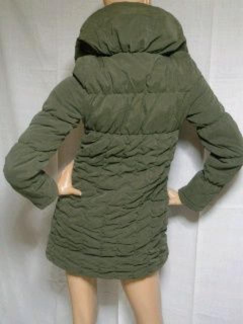 【LIP SERVICE/リップサービス】《New》ボリューム襟*シャーリングコート<カーキ> < ブランド 【LIP SERVICE/リップサービス】《New》ボリューム襟*シャーリングコート<カーキ> < ブランドの