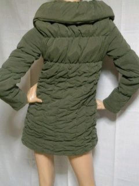 【LIP SERVICE/リップサービス】《New》ボリューム襟*シャーリングコート<カーキ> < ブランド 【LIP SERVICE/リップサービス】《New》ボリューム襟*シャーリングコート<カーキ> < ブランドの