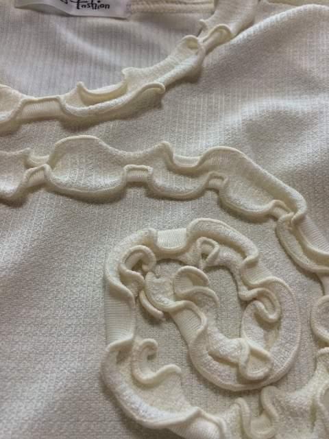 【美品】セレクト◆日本製◆上質フリルストレッチカットソー < 女性ファッション  【美品】セレクト◆日本製◆上質フリルストレッチカットソー < 女性ファッションの