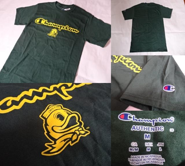 チャンピオン社製USカレッジ オレゴン大学ダックスTシャツUS M < 男性ファッション  チャンピオン社製USカレッジ オレゴン大学ダックスTシャツUS M < 男性ファッションの