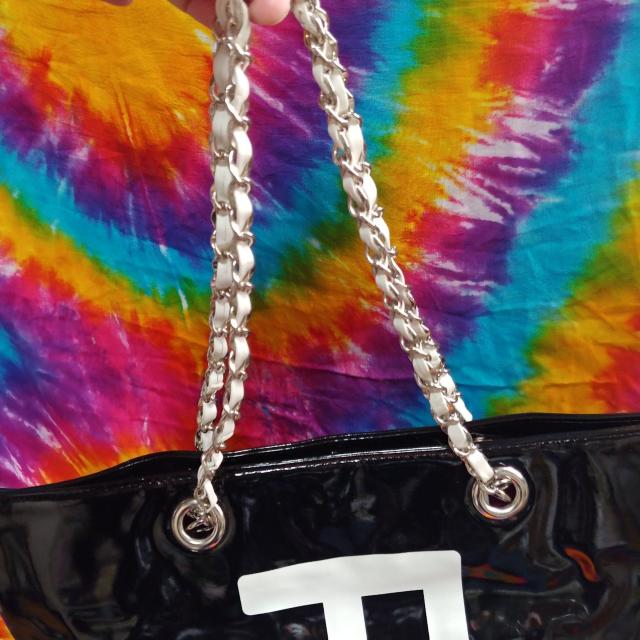 &by P&D□チェーン×エナメルバケツ型トートバッグ < ブランド  &by P&D□チェーン×エナメルバケツ型トートバッグ < ブランドの