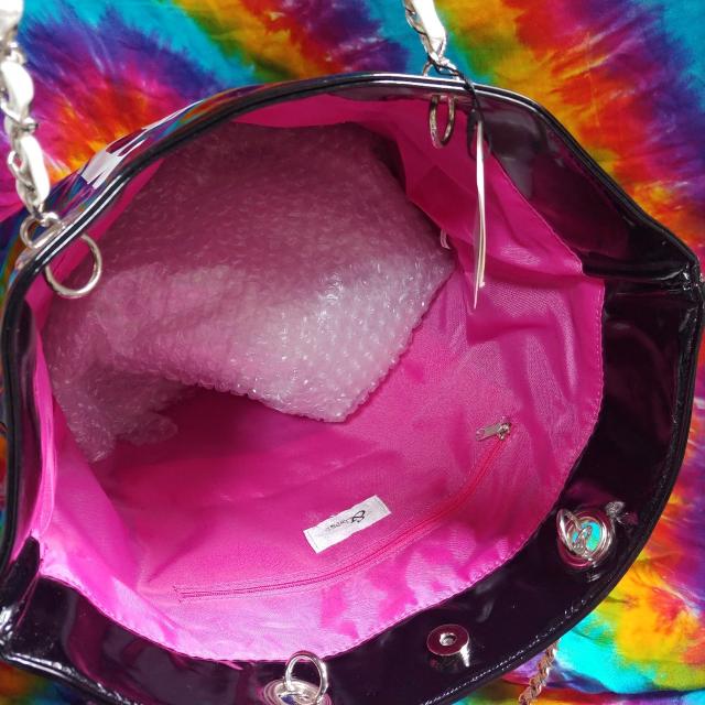 &by P&D□チェーン×エナメルバケツ型トートバッグ < ブランド  &by P&D□チェーン×エナメルバケツ型トートバッグ < ブランドの