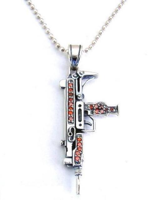 マシンガンペンダントチャーム マシンガンチャーム シルバー925 マシンガンペンダントヘッド pave ルビー 新品未使用 < 男性アクセサリー/時計 マシンガンペンダントチャーム マシンガンチャーム シルバー925 マシンガンペンダントヘッド pave ルビー 新品未使用 < 男性アクセサリー/時計の