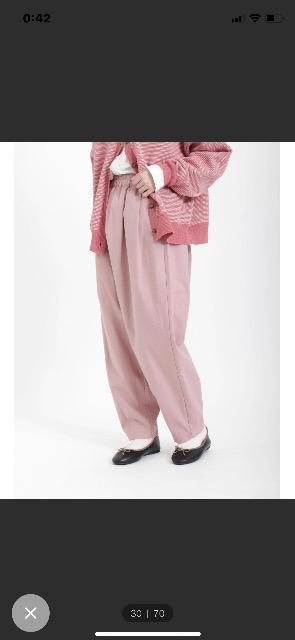 最終セール sm2  たっぷりしたツイルタックギャザーパンツ 新品タグ付き < ブランド  最終セール sm2  たっぷりしたツイルタックギャザーパンツ 新品タグ付き < ブランドの