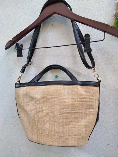 未使用 黒縁2wayバッグ < 女性ファッション  未使用 黒縁2wayバッグ < 女性ファッションの