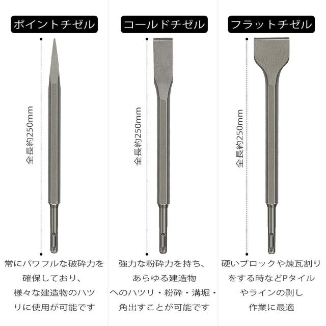 電動ハンマー用チゼル ハツリ  SDS ビット 剥がし 切断 バリ取り DIY 作業 < ペット/手芸/園芸  電動ハンマー用チゼル ハツリ  SDS ビット 剥がし 切断 バリ取り DIY 作業 < ペット/手芸/園芸の