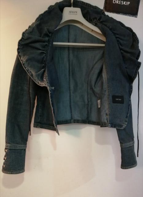 Gジャン、ジーンズジャケット特価★ ジャケット極美品ショート丈足長効果抜群ポケット便利定番カラー大活躍人気ポケット付き小顔効果 < 女性ファッション  Gジャン、ジーンズジャケット特価★ ジャケット極美品ショート丈足長効果抜群ポケット便利定番カラー大活躍人気ポケット付き小顔効果 < 女性ファッションの