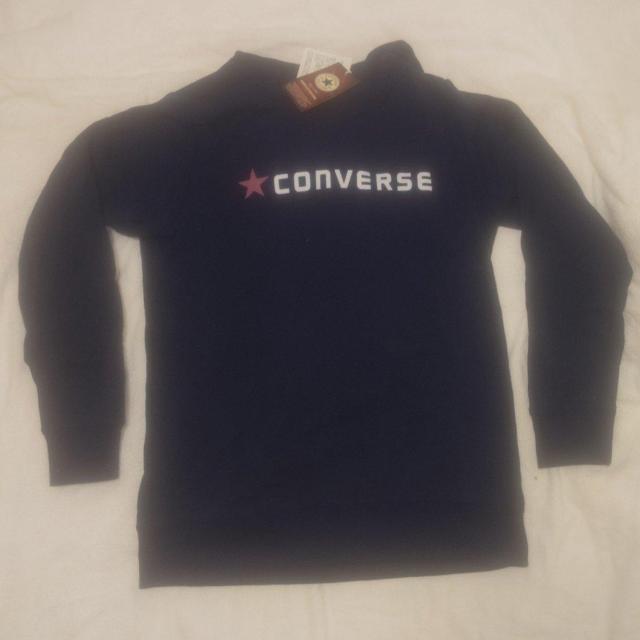 新品タグ付き CONVERSE ネイビー フーディー Lサイズ パーカー 送料無料 < 女性ファッション  新品タグ付き CONVERSE ネイビー フーディー Lサイズ パーカー 送料無料 < 女性ファッションの