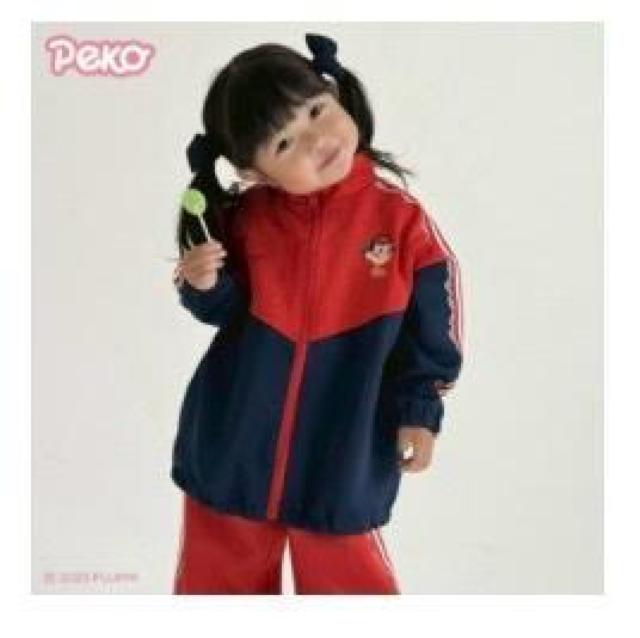 【新品・タグ付き】Peko 赤・紺 ジップアップジャケット 100cm チマジロ < ブランド 【新品・タグ付き】Peko 赤・紺 ジップアップジャケット 100cm チマジロ < ブランドの