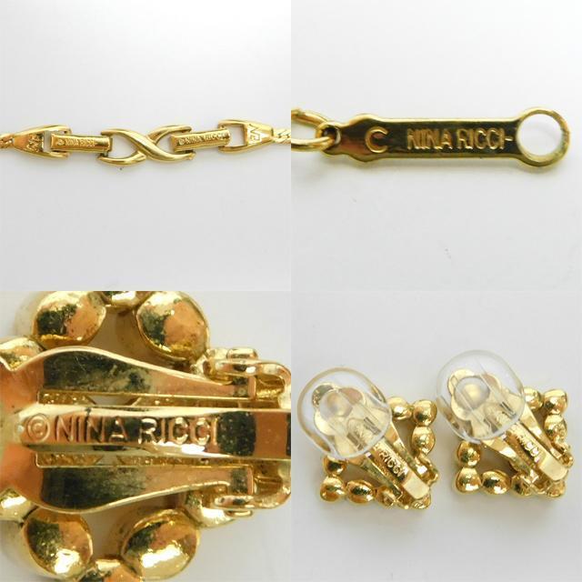 1000円 NINA RICCI ニナリッチ 3点セット ネックレス 2本 イヤリング1個 < ブランド 1000円 NINA RICCI ニナリッチ 3点セット ネックレス 2本 イヤリング1個 < ブランドの