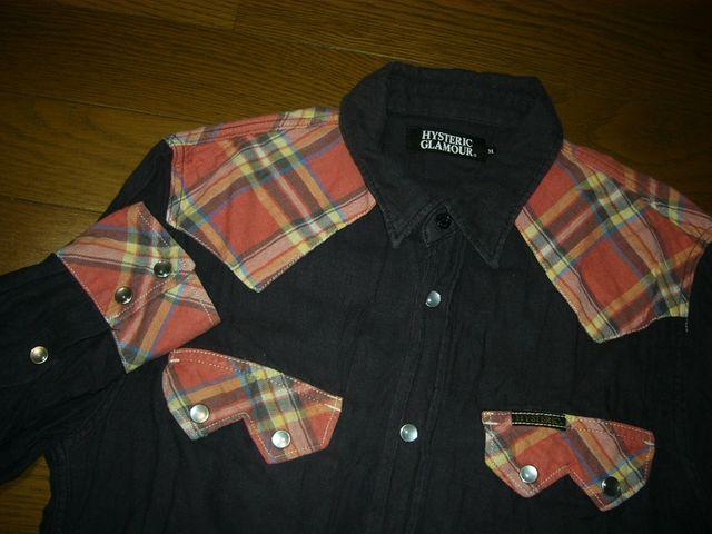 HYSTERIC GLAMOURヒステリックグラマー切替ウエスタンシャツM < ブランド  HYSTERIC GLAMOURヒステリックグラマー切替ウエスタンシャツM < ブランドの