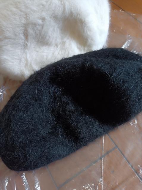 ブラウニー★柔らかふわりベレー帽.黒★新品同様★Brownie★ < 女性ファッション  ブラウニー★柔らかふわりベレー帽.黒★新品同様★Brownie★ < 女性ファッションの
