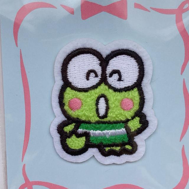 サンリオ けろけろけろっぴ パイル アイロン接着 ワッペン ハンドメイド N2m < おもちゃ  サンリオ けろけろけろっぴ パイル アイロン接着 ワッペン ハンドメイド N2m < おもちゃの