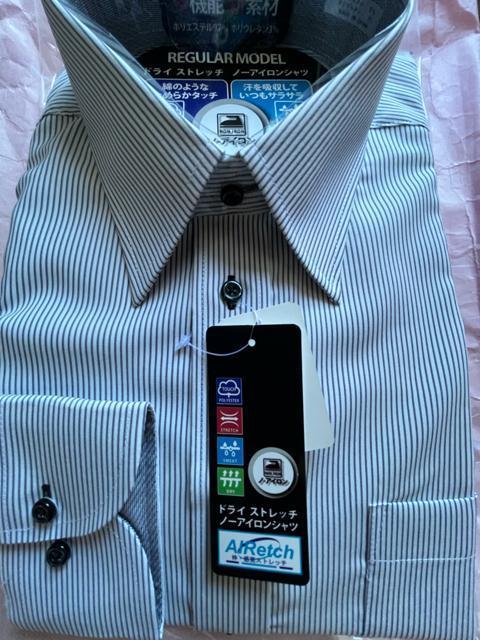 Lサイズ!高貴紳士的!高貴品格!高機能!多機能!新素材ノーアイロン!ストレッチ!ドライ!いつでもサラサラ!長袖レギュラーワイシャツ < 男性ファッション  Lサイズ!高貴紳士的!高貴品格!高機能!多機能!新素材ノーアイロン!ストレッチ!ドライ!いつでもサラサラ!長袖レギュラーワイシャツ  < 男性ファッションの