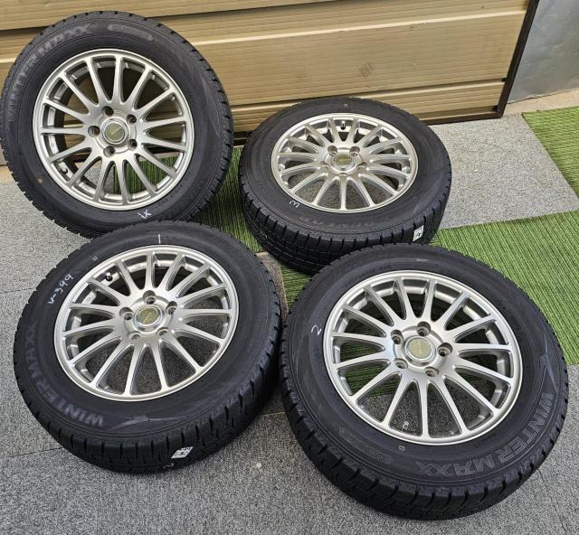 BS製 エコフォルムアルミ16インチ 5H114.3 6.5J+54スタッドレス4本セット 205/60R16 ヴォクシー ノア < 自動車/バイク BS製 エコフォルムアルミ16インチ 5H114.3 6.5J+54スタッドレス4本セット 205/60R16 ヴォクシー ノア < 自動車/バイク