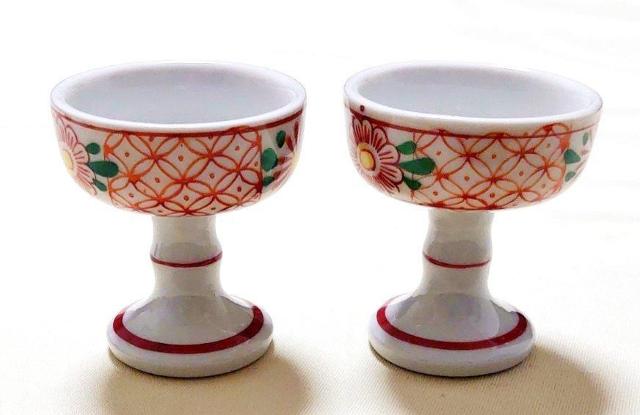 陶製 赤絵花柄 錦仏器 神棚神具 仏壇仏具 < インテリア/ライフ 陶製 赤絵花柄 錦仏器 神棚神具 仏壇仏具 < インテリア/ライフの